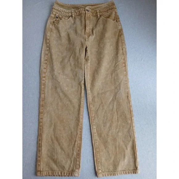 Kancan Jeans 11 / 29 Baggy Taper Relaxed Acid Wash High Rise Grunge Indie New - Picture 1 of 14